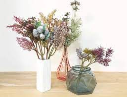 ダイソー daiso ドライフラワー風のフェイクフラワーがカワイイ 花瓶アレンジメント ドライフラワー 植物の装飾