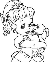Awesome Princess And Dog Coloring Page Disney Princess Coloring Pages Disney Coloring Pages Cinderella Coloring Pages