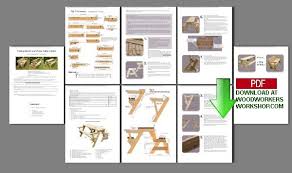 24 001 Folding Bench And Picnic Table Combo Pdf Woodworking Plan Woodworkers Folding Picnic Table Bench Picnic Table Woodworking Plans Picnic Table Plans