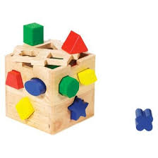 Melissa Doug Shape Sorting Cube Classic Wooden Toy With 12 Shapes Cube Toy Melissa And Doug Wooden Toys