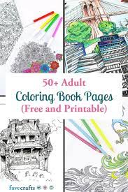 Download 50 Adult Coloring Book Pages Free And Printable Favecrafts Com