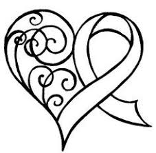 Coloring Pages With Awareness Ribbons Google Search With Images Swirl Tattoo Ribbon Tattoos Cancer Ribbon Tattoos