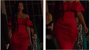 Goosebumps haunted halloween movie (2018). Steal Rihanna S Hot Red Off The Shoulder Dress From Ocean S 8 Fashion