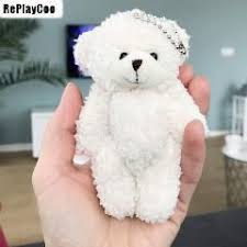 30 indirim 10 adet grup kawaii kucuk ortak oyuncak ayilar pelus zinciri ile 12 cm oyuncak oyuncak ayi mini ayi ted ayilar pelus oyun oyuncak ayilar kawaii