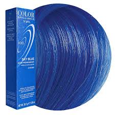 Sky Blue Color Brilliance Brights Semi Permanent Hair Color By Ion Demi Semi Permanent Hair Color In 2020 Sky Blue Hair Semi Permanent Hair Color Icy Blue Hair