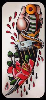 Art By James Cumberland Sunday Tattoo Gallery Jacksonville Fl Neotraditional Dagger And Traditional Tattoo Traditional Tattoo Design Traditional Tattoo Art