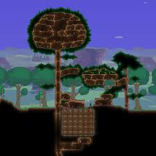 Pre Hardmode Base Converted 2 Living Wood Trees Into A Nice Base Terraria Terraria deku tree by conflictbaguette on deviantart.