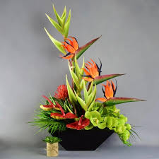 Artificial Bird Of Paradise Flower Arrangement Uk Https Artificialorchids Co Uk Artificial Tropical Orchid Artificia Tropical Flower Arrangements Ikebana Flower Arrangement Artificial Flower Arrangements
