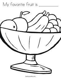 Plus, it's an easy way to celebrate each season or special holidays. My Favorite Fruit Is Coloring Page Twisty Noodle