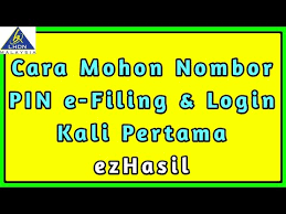 Perniagaan mikro yang layak akan mendapat rm3,000 setiap seorang/ syarikat. Cara Mohon Nombor Pin E Filing Login Kali Pertama Ezhasil Part 2 Youtube