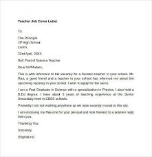 / 12+ sample job application letters for internship. Teaching Cover Letter Teacher Job Sample Examples Faculty Example Hudsonradc