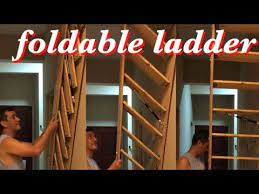17 Diy Folding Ladder Youtube Attic Stairs Diy Folding Ladder Diy Stairs