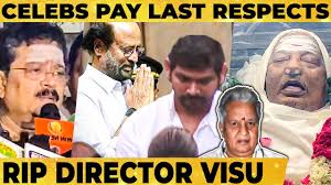 Tamil Celebrities Paying Last Respect To Veteran Actor And Director Visu The list is ordered by the year of their debut as a leading actor or the year of their landmark film. veteran actor and director visu
