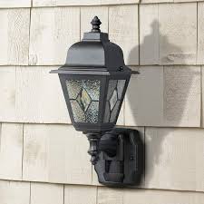 Classic Cottage Black Motion Sensor Outdoor Wall Light H6925 Lamps Plus