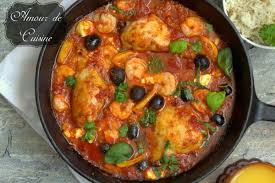 Plat Mediterraneen Au Poulet Et Crevettes Amour De Cuisine Recette Ragout De Poulet Plats Mediterraneens Recette Italienne