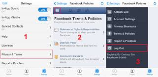 How Do I Log Out Of The Iphone Or Ipad App Facebook Logout Account Ipad Apps Facebook Help Center Iphone Apps