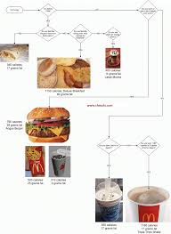 mcdonalds flow chart of calories