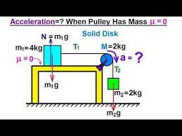 Physics Mechanics Application Of Moment Of Inertia And Angular Acceleration 2 Of 2 Youtube Physics Physics Mechanics Engineering Science