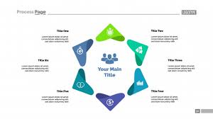 six points process chart template business data