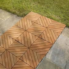 Maybe you would like to learn more about one of these? Buy Wood Interlocking Flooring Tiles 12 X 12 Solid Wood Acacia Deck Tiles Interlocking Outdoor Patio Tiles Outdoor Interlocking Waterproof All Weather 8 Slat Natural Online In Indonesia B091mcbjcn