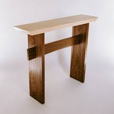 Tabella Di Stretta Minimalista Hall Ingresso Tavolo Legno Etsy In 2020 Hall Table Small Hallway Table Handmade Wood Furniture
