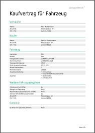 Besser, sie erwähnen im kaufvertrag mehr als notwendig ist. Schweizer Kaufvertrag Auto Gratis Als Pdf Online Erstellen