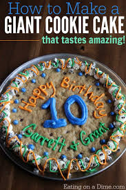 18th Birthday Cookie Cake Ideas Easy To Make Giant Cookie Recipe Eating On A Dime Recipe Giant Cookie Recipes Chocolate Chip Pizza Cookie Cake Recipe