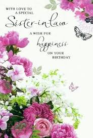 Simple Birthday Greetings For Sister In Law Pin By Viviane Madhoo On Birth A Date Sister Birthday Card Birthday Wishes For Her Birthday Wishes For Sister