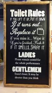 Wooden Bathroom Sign Toilet Rules Wooden Sign Bathroom Etsy Toilet Rules Bathroom Signs Wooden Bathroom