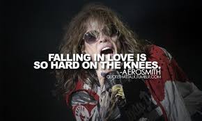 Aerosmith Falling In Love Is Hard On The Knees Aerosmith That S Because That Is Not Falling In Love You Shouldn T Have To Be On Your Knees When You Fall In Love Ha Steven Tyler Aerosmith Song Lyric Quotes