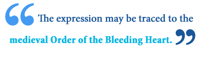 The term bleeding heart liberal sounds musty and outdated, a relic of a time when slogans like save the whales were code for worry about everything and the words drone strike. What Does Bleeding Heart Mean Writing Explained