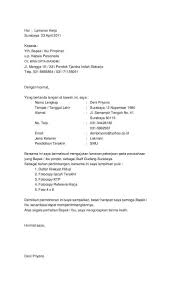 Contoh Surat Lamaran Kerja Carrefour Riwayat Hidup Hidup Surat