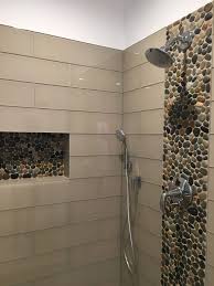 But let's consider some facts about having such bathroom flooring at first. Glazed Bali Ocean Pebble Tile Natural Stone Bathroom Pebble Tile Shower Bathroom Shower