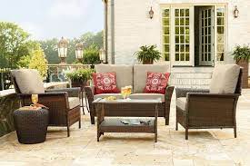 Patio Furniture Clearance Deep Seat W Cushions Family Set 4 Pc Outdoor Sets Sale Clearance Patio Furniture Outdoor Furniture Sets Wicker Patio Furniture Sets