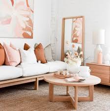 Indoor outdoor interior & exterior. Relvolver Round Timber Coffee Table Raw Sunshine Coast