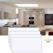 4pack Large 2x4ft Led Panel Light Daylight Recessed Edge Lit Led Troffer Fixture Ebay