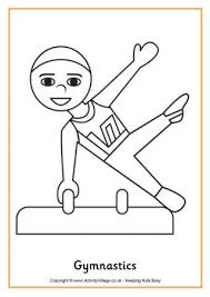Lots of motivational phrases and good gymnastics photos to color in. Gymnastics Colouring Pages