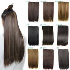 24 120g Real Extensao Natural Do Cabelo 3 4 Cabeca Cheia Grampo Em Extensoes Do Cabelo Reto Eua Re Hair Extentions Clip In Hair Extensions Natural Hair Styles