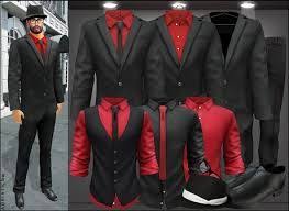 Black And Red Mens Suit Pin By Dbarge On Barge D Visionboard Red Prom Suit Black And Red Tux Black And Red Suit