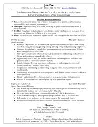 Retail Manager Resumes Retail Resume Examples Resume Examples Good Resume Examples