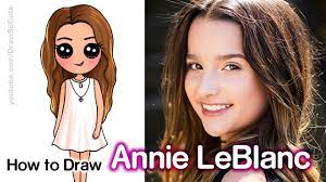 How To Draw Annie Leblanc Youtube Star Youtube I Love Annie Soooooo Much Cute Girl Drawing Draw So Cute Videos Kawaii Girl Drawings