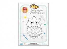 Peekaboo Colouring In Picture Childrens Party Bags Felting Projects Peekaboo