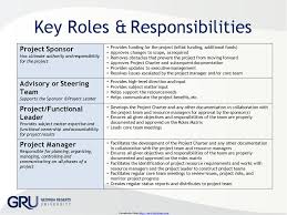 Project Organization Chart Roles Responsibilities Matrix