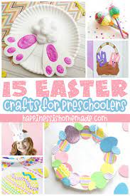 Here are 15 easy and fun easter crafts you can do with your kids! Easter Crafts For Preschoolers Happiness Is Homemade