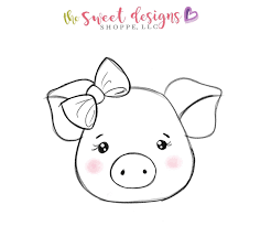 About pig face coloring page for adults graphic. Easy Draw Pig Face Novocom Top