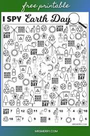 Free Printable I Spy Earth Day Easy Seek And Find Activity For Kids Mrs Merry In 2020 Teacher Worksheets Printables Activities For Kids Earth Day Worksheets