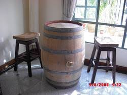 Wine Barrel Bar Table And Two Bar Stools Pc Trolley Singapore Classifieds