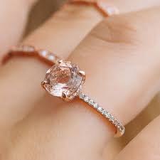 Certified diamond square halo engagement ring set reg. 60 Rose Gold Engagement Rings For Every Bridal Style