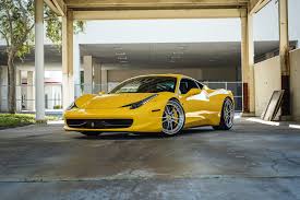 The ferrari 458 italia has garnered over 30 international awards in its career. Yellow Ferrari 458 Italia Adv5 2 Track Spec Cs Series Wheels