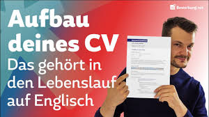 Analytics for beispiel cv english. Lebenslauf Auf Englisch Cv Aufbau Inkl Muster Formulierungen Youtube
